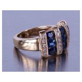 Sapphire and Diamond Ring - 18k **NO RESERVE**