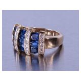 Sapphire and Diamond Ring - 18k **NO RESERVE**