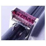 Custom Made Tourmaline and Diamond Ring - 14k **NO RESERVE**