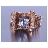 Custom Moissanite and Diamond Ring