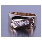 Past, Present, Future Ring - 14k