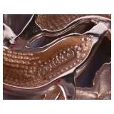 Custom Diamond Cut 14k Gold Dolphin Pendant