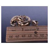 Custom Diamond Cut 14k Gold Dolphin Pendant