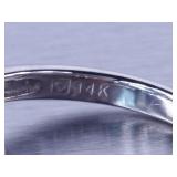 5ct Blue Topaz Ring - 14k