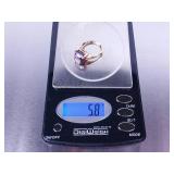 8ct Natural Amethyst Ring - 14k