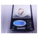 5ct Mystic Sapphire and Diamond Ring in Yellow Gold