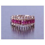 Ruby and Diamond Ring - 14k