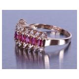 Ruby and Diamond Ring - 14k