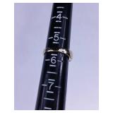 Moissanite Diamond Ring in Yellow Gold