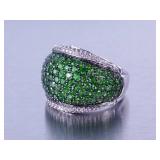 Emerald and Diamond Ring