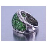Emerald and Diamond Ring
