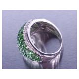Emerald and Diamond Ring