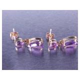 Amethyst Earrings - 14k