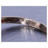 Moissanite Ring in Yellow Gold