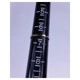 Moissanite Ring in Yellow Gold