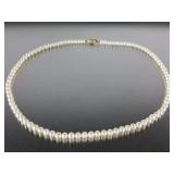 High End Natural Matching Pearl Necklace - 14k