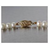 High End Natural Matching Pearl Necklace - 14k