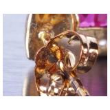 Ruby and Diamond Earrings