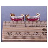 Ruby and Diamond Earrings