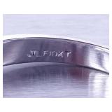 Black Pearl and Diamond Ring in White Gold