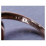 Green Tourmaline Ring in Yellow Gold