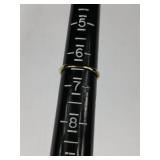 Ladies CZ Ring in Yellow Gold