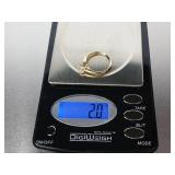 Ladies CZ Ring in Yellow Gold