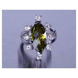 5ct Peridot Ring