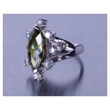 5ct Peridot Ring