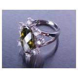 5ct Peridot Ring