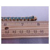17ct Blue Topaz Tennis Bracelet