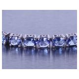 8ct Tanzanite Tennis Bracelet