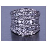 5ct White Sapphire Ring