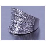 5ct White Sapphire Ring