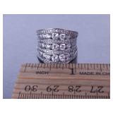 5ct White Sapphire Ring