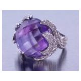 Amethyst Dinner Ring