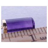 Amethyst Pendant in Yellow Gold