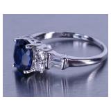 Ladies Sapphire Dinner Ring