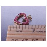 Ruby and Diamond Pendant in Yellow Gold