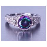 Ladies Mystic Topaz Estate Ring