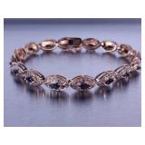 Ladies Sapphire Tennis Bracelet
