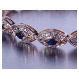 Ladies Sapphire Tennis Bracelet