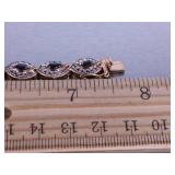 Ladies Sapphire Tennis Bracelet