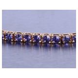 Ladies Beautiful Amethyst Tennis Bracelet