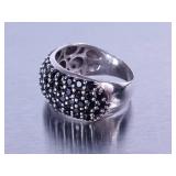 Ladies Beautiful Onyx Designer Ring