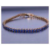 Ladies Beautiful Sapphire Tennis Bracelet