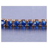 Ladies Beautiful Sapphire Tennis Bracelet