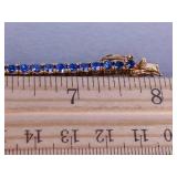Ladies Beautiful Sapphire Tennis Bracelet