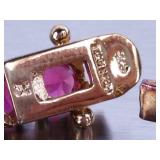 Ladies Beautiful Ruby Tennis Bracelet