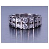 Ladies Channel Set Ring